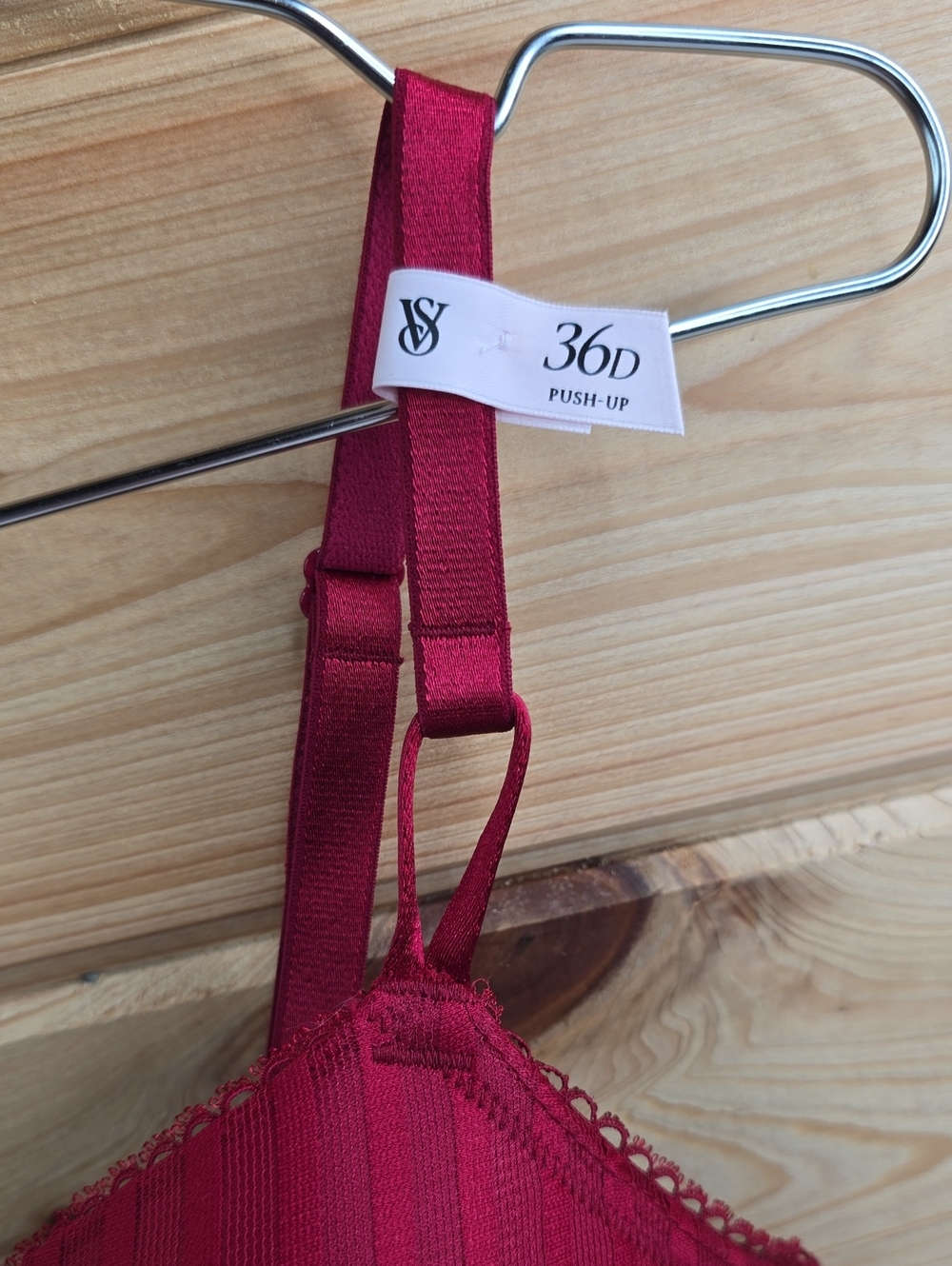Victoria's Secret Sexy Tee Sheer Heritage Stripe Push-Up Bra Sz 36D NWT - Picture 5 of 6
